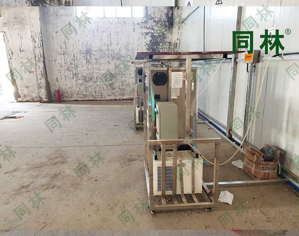 養(yǎng)殖場臭氧消毒機調(diào)試現(xiàn)場